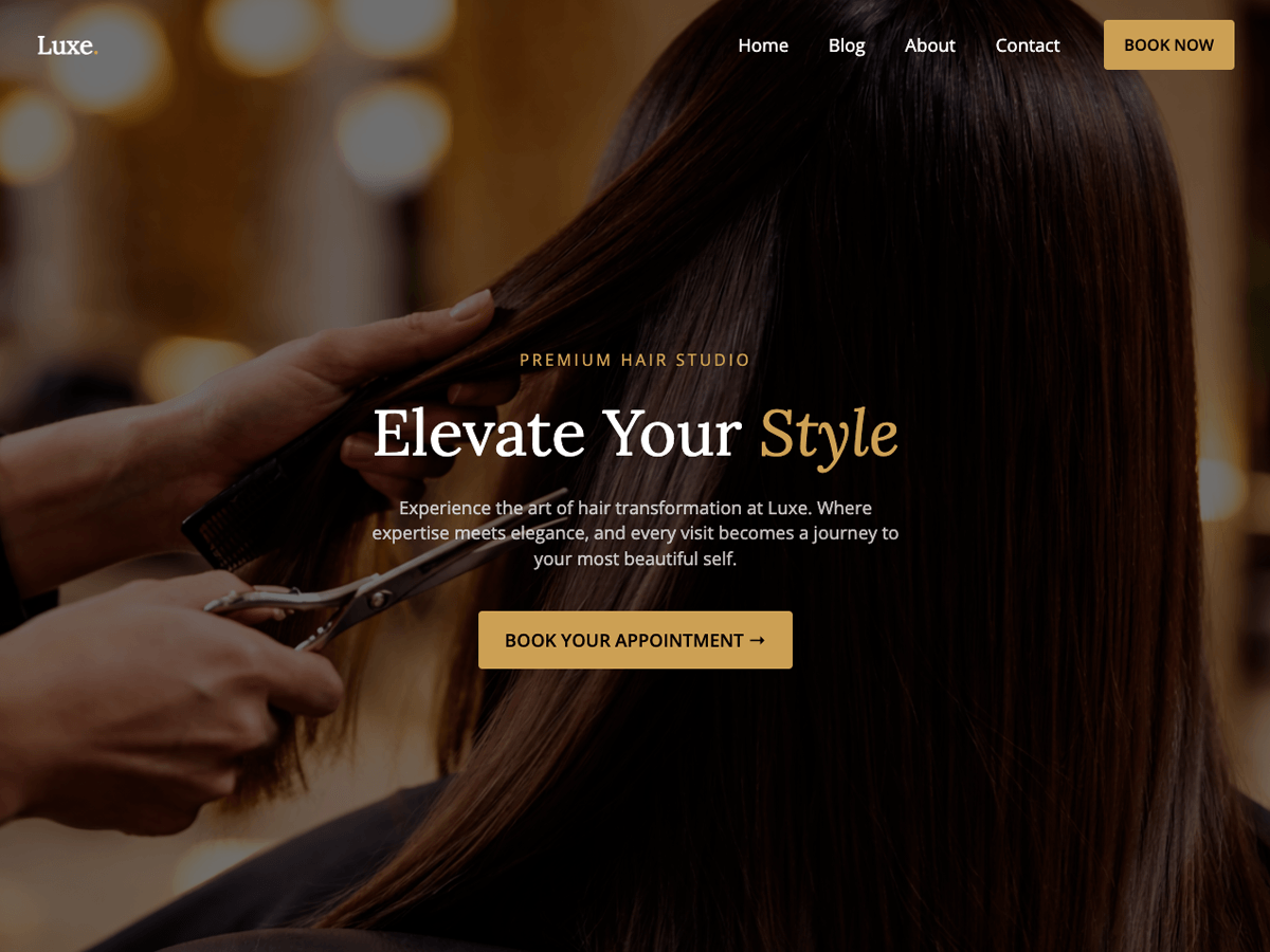 Salon & Beauty template preview