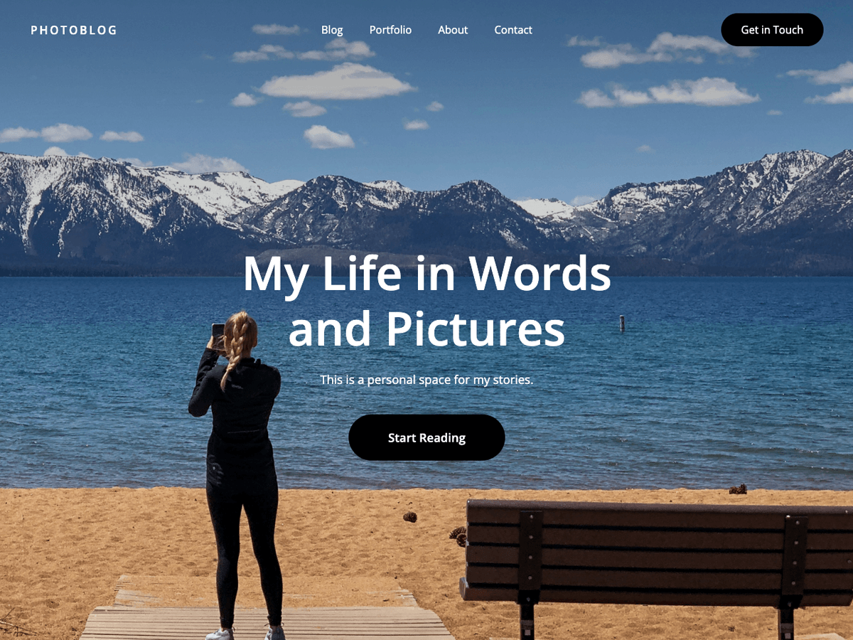 Photographer template preview